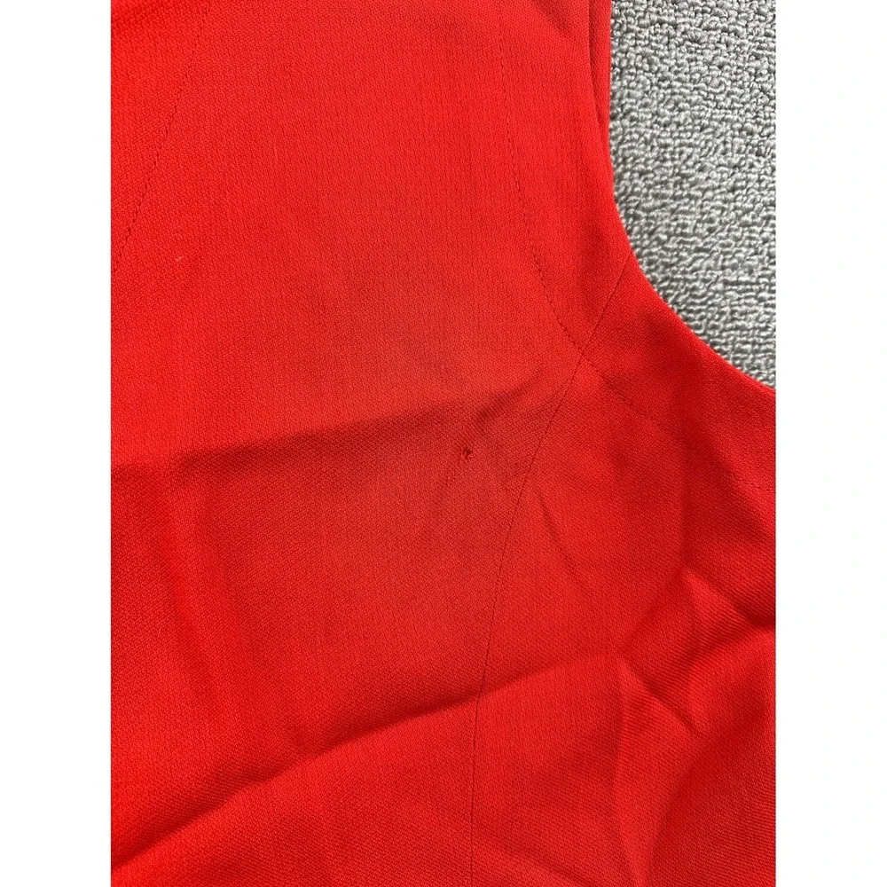 Vintage Giorgio Armani Le Collezioni Vest Women L Red Tailored Blazer Italy Made
